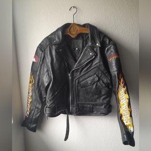 Vintage bikers easy riders leather jacket
